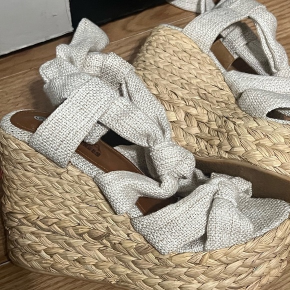 Abba Shoes Open Toe Wedges Shoes - Picture 3 of 4